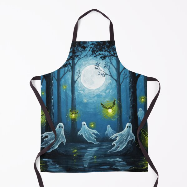 Item preview, Ghost Levitating Above Moonlit Forest designed and sold by scicilysimonee.