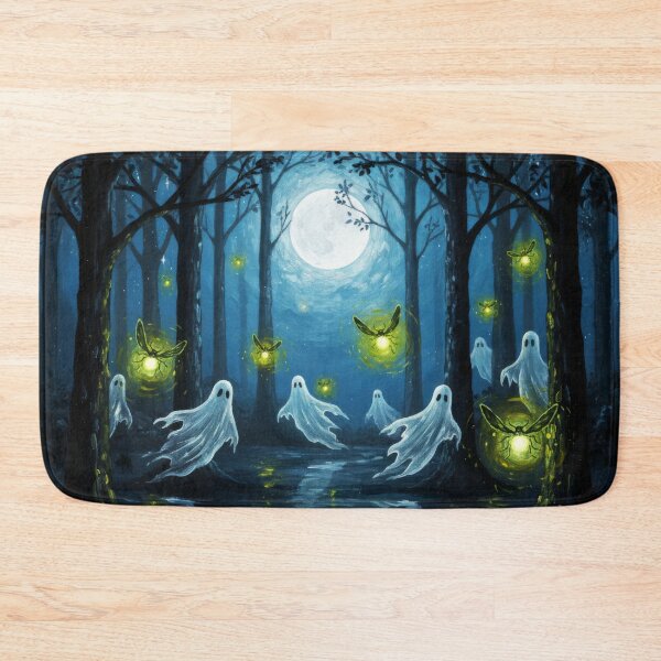 Item preview, Ghost Levitating Above Moonlit Forest designed and sold by scicilysimonee.