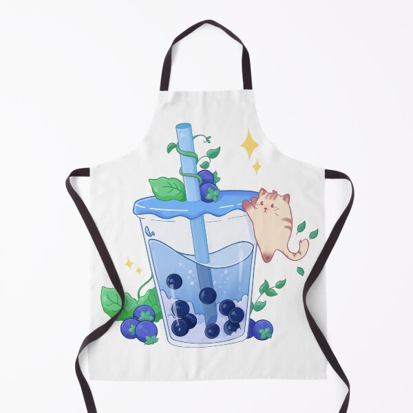 Item preview, Blueberry Bobba Tea with a cute cat designed and sold by Rojasole.