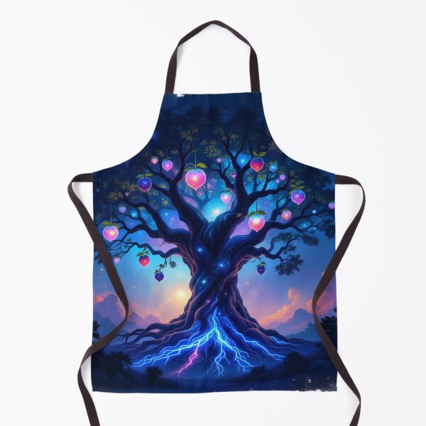 Item preview, Ancient Tree With Bioluminescent Roots - Crystalline Fruits Hang From Its Boughs designed and sold by Wiss2Arts.