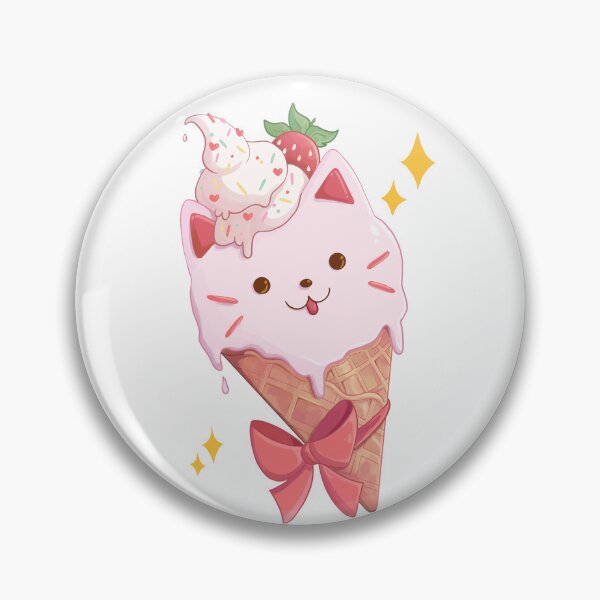 Item preview, Strawberry Ice Cream Kitty  designed and sold by Rojasole.