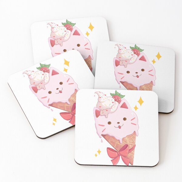 Item preview, Strawberry Ice Cream Kitty  designed and sold by Rojasole.