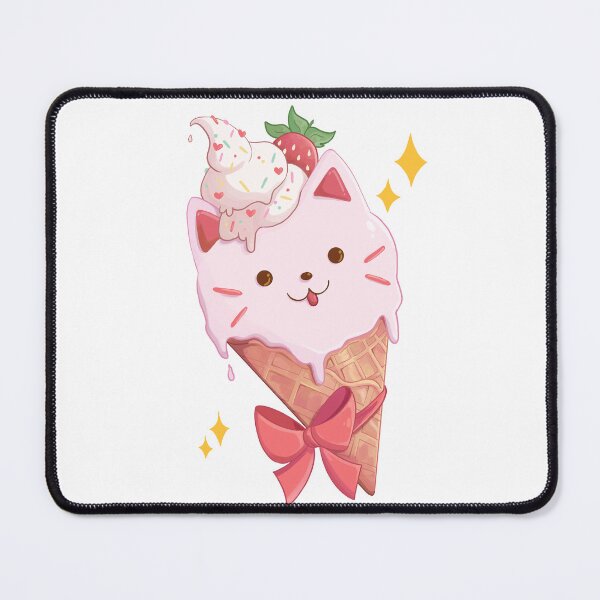 Item preview, Strawberry Ice Cream Kitty designed and sold by Rojasole.