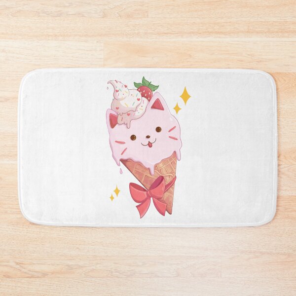 Item preview, Strawberry Ice Cream Kitty designed and sold by Rojasole.