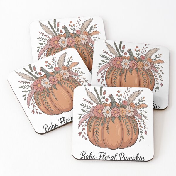 Item preview, boho floral pumpkin thanksgiving flower designed and sold by VladoZork.