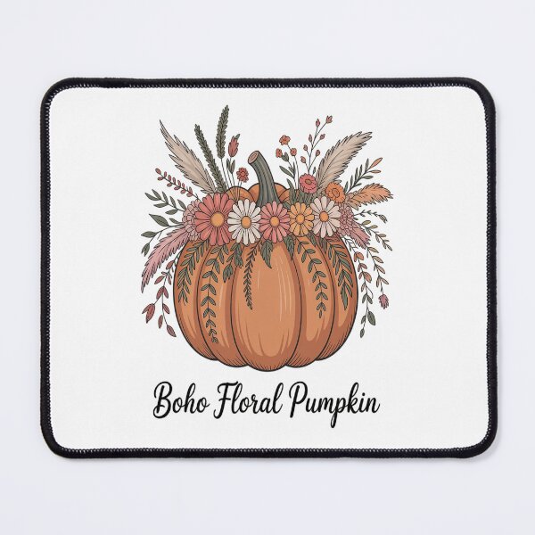 Item preview, boho floral pumpkin thanksgiving flower designed and sold by VladoZork.