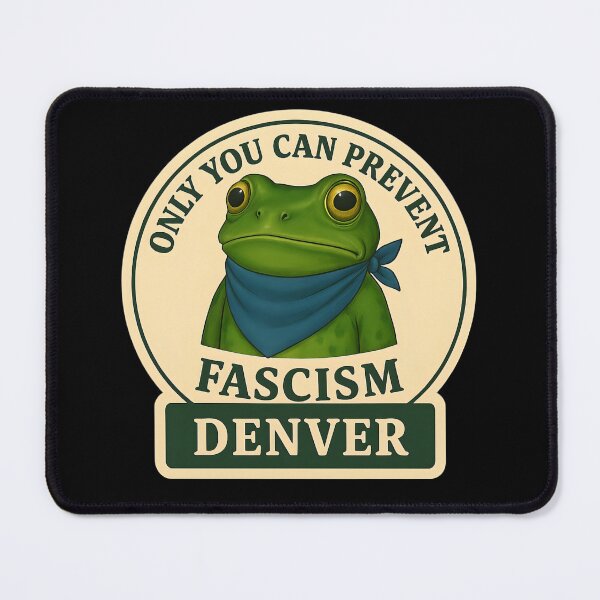 Item preview, Anti-Fascist Frog Art No Kings Resist: Denver designed and sold by PinUpPizzazz.