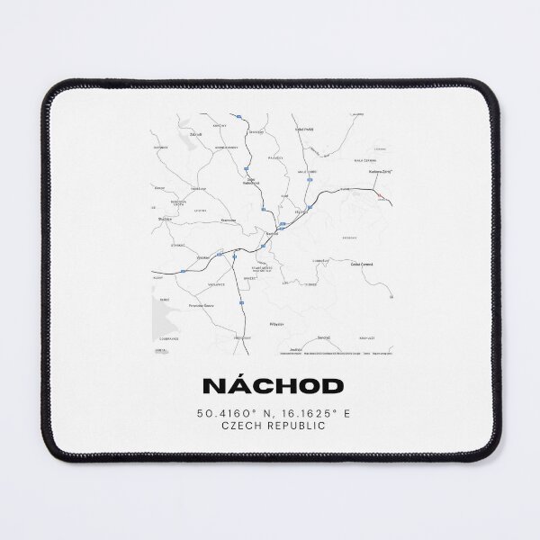 Item preview, Náchod Minimalist Map – Black & White Czech Republic Poster designed and sold by RM-Journey.