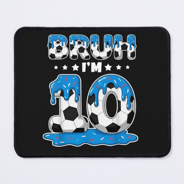 Item preview, Bruh I’m 10 Soccer Birthday Shirt designed and sold by LarryMBrown.