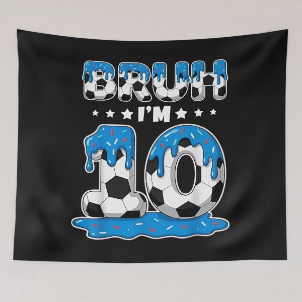 Artikelvorschau, Bruder, ich bin 10 Fußball-Geburtstagsshirt entworfen und verkauft von LarryMBrown.