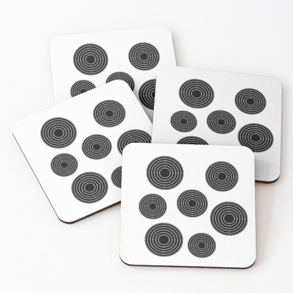 Item preview, Overlapping Black Circle Pattern on White – Minimal Modern Design designed and sold by Cultradesign.