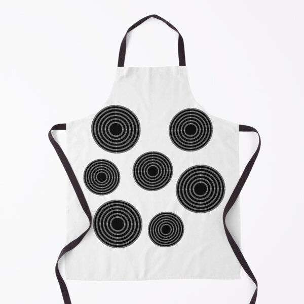 Item preview, Overlapping Black Circle Pattern on White – Minimal Modern Design designed and sold by Cultradesign.
