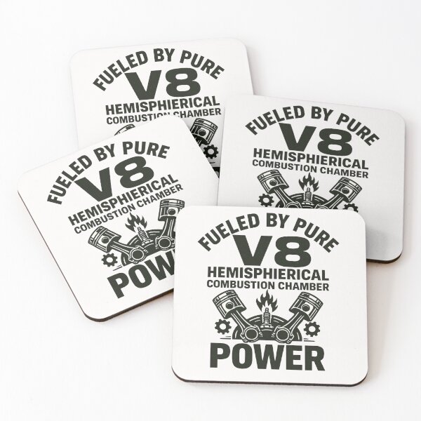Item preview, Fueled by Pure V8 Power - Hemispherical Engine Muscle Tee designed and sold by UbraNeon.