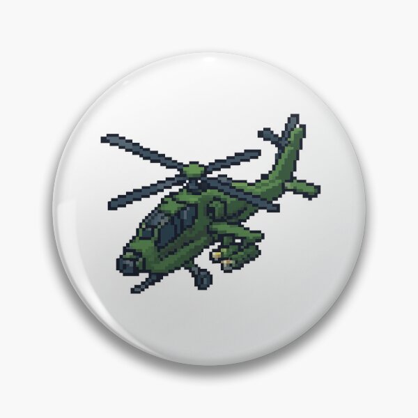 Item preview, Modern Attack Helicopter — High-Precision Pixel Art designed and sold by arteopolis.