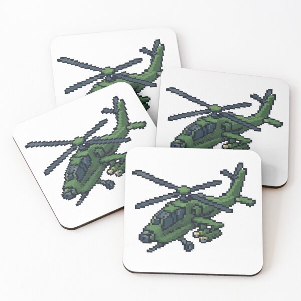Item preview, Modern Attack Helicopter — High-Precision Pixel Art designed and sold by arteopolis.
