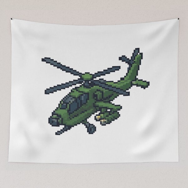 Item preview, Modern Attack Helicopter — High-Precision Pixel Art designed and sold by arteopolis.