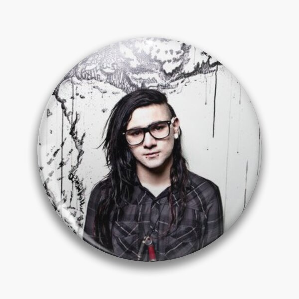 Item preview, Portrait of Skrillex in front of an art mural designed and sold by joseharry.