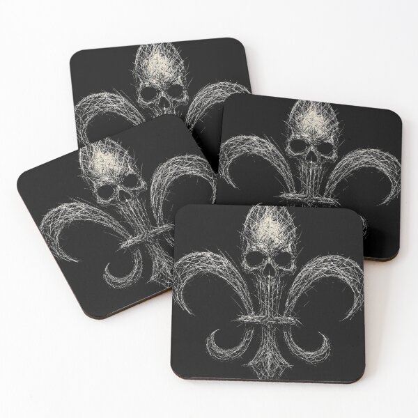Item preview, Macabre Fleur-de-Lis Skull - Gothic Elegance designed and sold by Mortisigil.