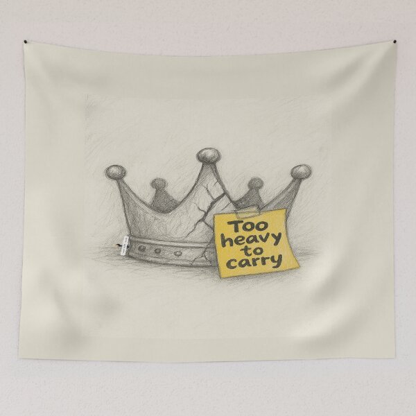 Item preview, Too Heavy to Carry — Crowned and Cracked designed and sold by PawnShiftGoods.