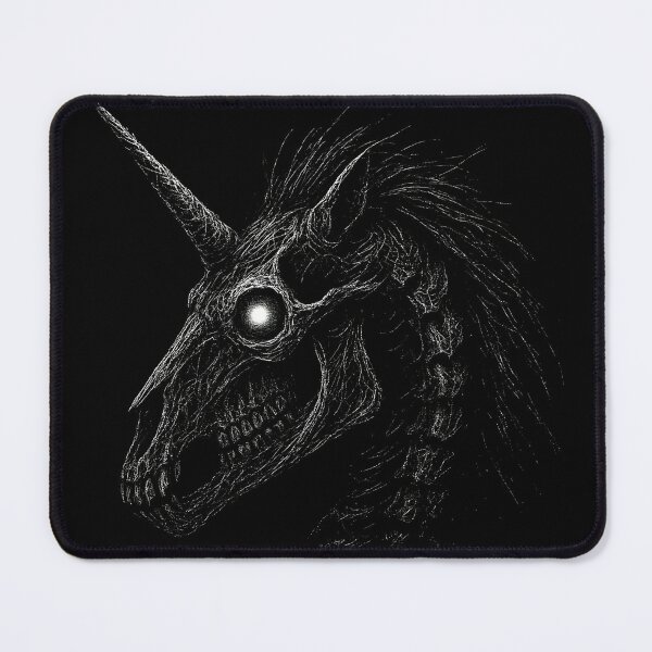 Item preview, Cursed Unicorn – Gothic Skeletal Nightmare designed and sold by Mortisigil.