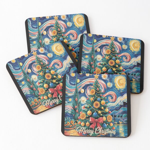 Item preview, Christmas tree in starry night sky designed and sold by VladoZork.