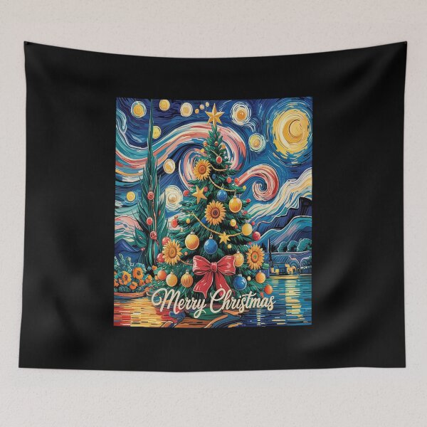 Item preview, Christmas tree in starry night sky designed and sold by VladoZork.