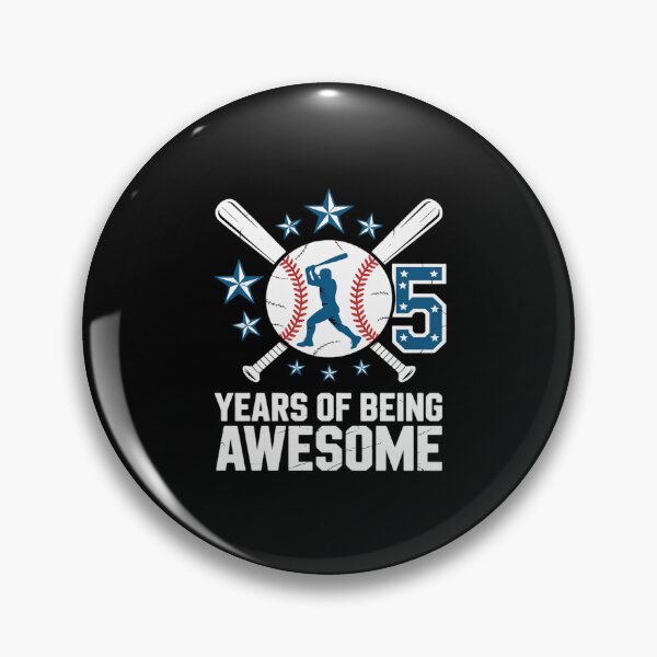 Item preview, Kids 5 Years Being Awesome Baseball Flag 5th Birthday Bday Boys  designed and sold by EllinoKlemo.