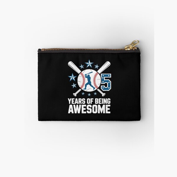 Item preview, Kids 5 Years Being Awesome Baseball Flag 5th Birthday Bday Boys  designed and sold by EllinoKlemo.