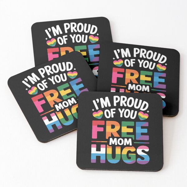 Item preview, I'm Proud Of You Free Mom Hugs Lgbt Lgbtq Gay Pride 1 designed and sold by FranzFriesen.