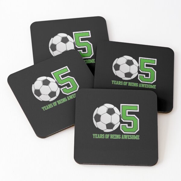 Item preview, Kids 5 Years Of Being Awesome 5 Year Old Soccer Boy 5th Birthday  designed and sold by EllinoKlemo.