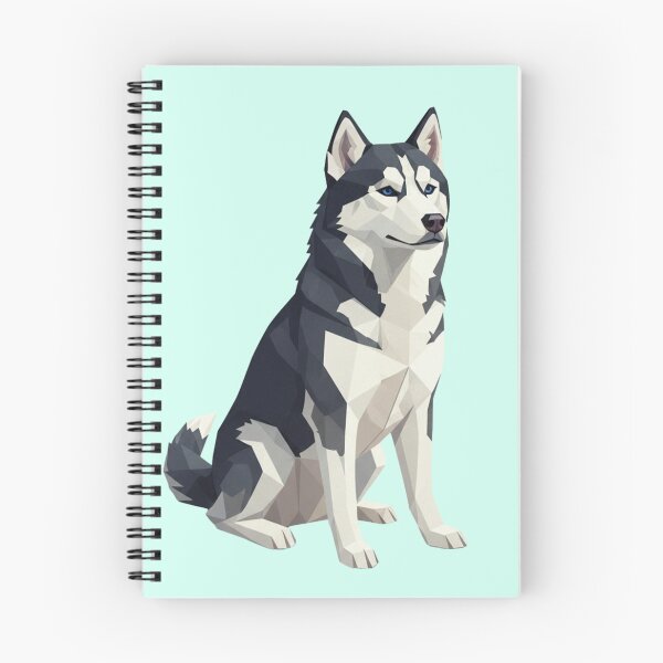 Item preview, Husky Siberiano Elegante Arte Digital Minimalista Poligonal designed and sold by bsbd-action.