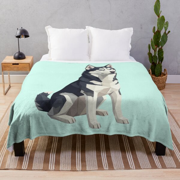 Item preview, Husky Siberiano Elegante Arte Digital Minimalista Poligonal designed and sold by bsbd-action.