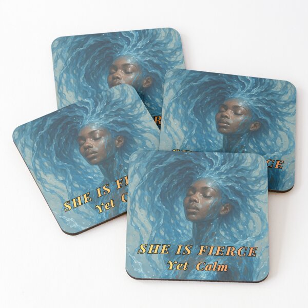 Item preview, “The Calm and the Storm” — Ethereal Water Goddess Art of Divine Feminine Power designed and sold by Shop at the Top 4 U.
