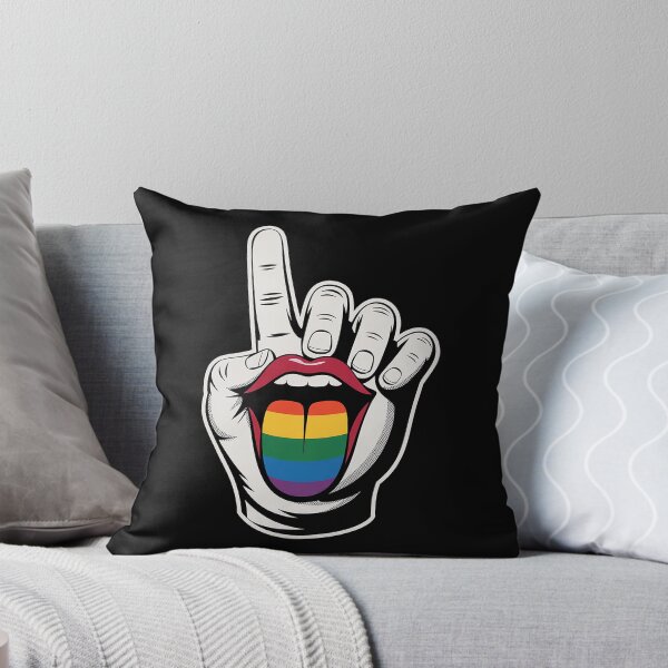 Item preview, Funny Masc Lesbian Stuff Tongue Rainbow Gay Pride Ally LGBTQ designed and sold by MinaReinger.