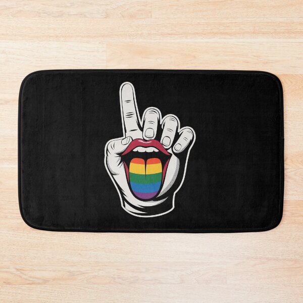 Item preview, Funny Masc Lesbian Stuff Tongue Rainbow Gay Pride Ally LGBTQ designed and sold by MinaReinger.
