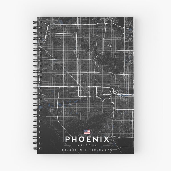 Item preview, Phoenix Arizona City Map - Dark Street Edition designed and sold by CityMapsArt.