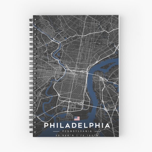 Item preview, Philadelphia City Map - Dark Street Edition designed and sold by CityMapsArt.