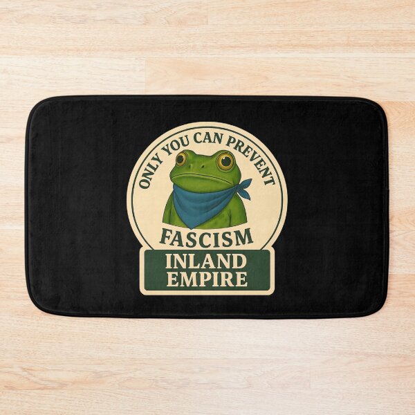 Item preview, Anti-Fascist Frog Art No Kings Resist: Inland Empire designed and sold by PinUpPizzazz.