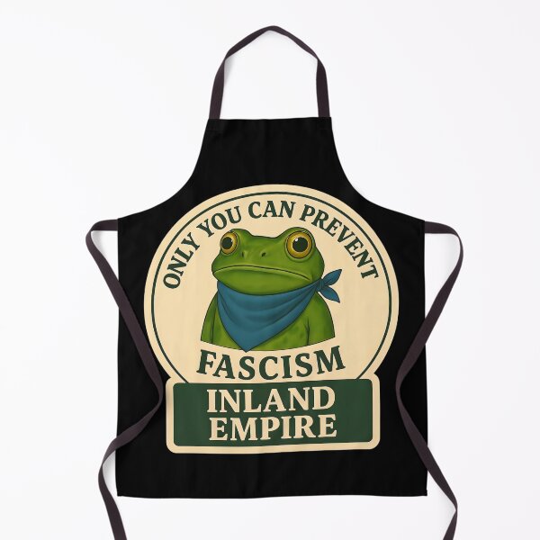 Item preview, Anti-Fascist Frog Art No Kings Resist: Inland Empire designed and sold by PinUpPizzazz.