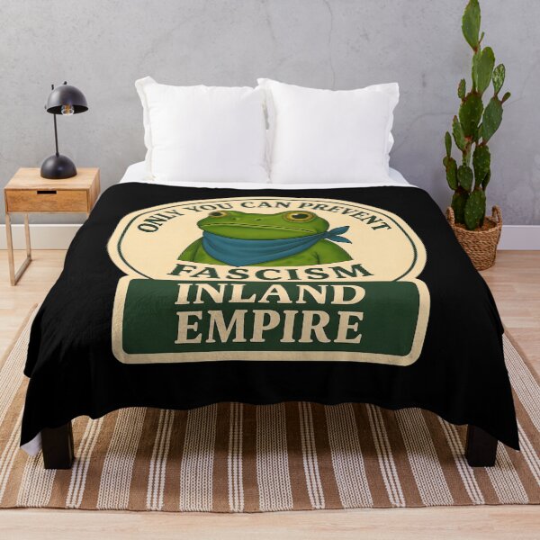 Item preview, Anti-Fascist Frog Art No Kings Resist: Inland Empire designed and sold by PinUpPizzazz.