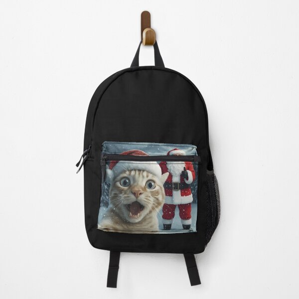 Item preview, Christmas Santa Claus Merry X-Mas Funny Cat Meme Selfie designed and sold by cawtoon.
