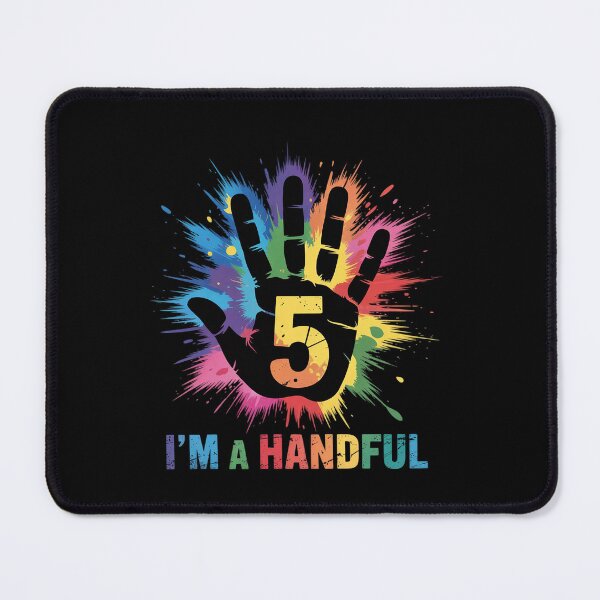 Item preview, Kids I'm A Handful Five Years Old Cute 5th Birthday Party designed and sold by EllinoKlemo.
