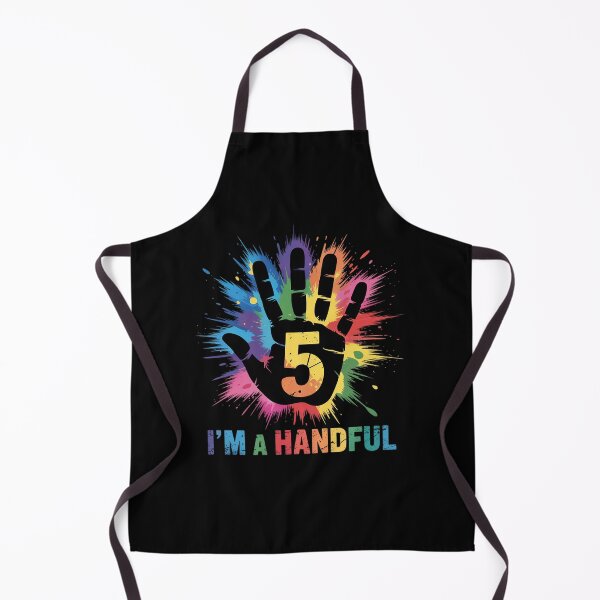Item preview, Kids I'm A Handful Five Years Old Cute 5th Birthday Party   designed and sold by EllinoKlemo.