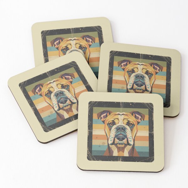 Item preview, Retrato Bulldog Retro Vintage Pop Art Texturizado designed and sold by bsbd-action.