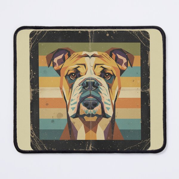Item preview, Retrato Bulldog Retro Vintage Pop Art Texturizado designed and sold by bsbd-action.