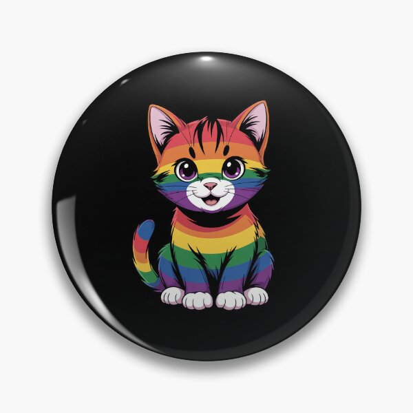 Item preview, Cat - Rainbow Color - LGBTQ Ally Pride Rainbow Equality designed and sold by RayArmstrong.