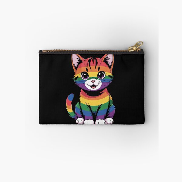 Item preview, Cat - Rainbow Color - LGBTQ Ally Pride Rainbow Equality designed and sold by RayArmstrong.