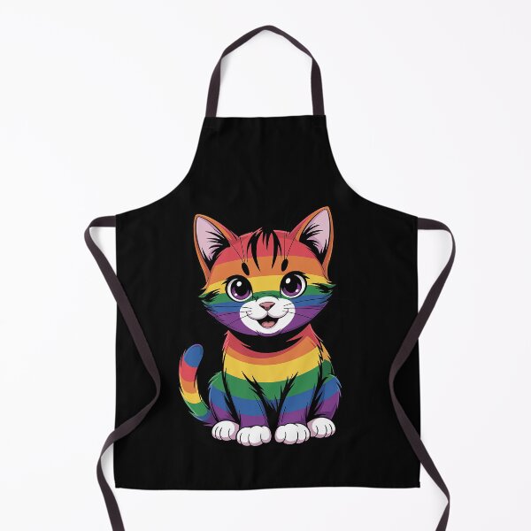 Item preview, Cat - Rainbow Color - LGBTQ Ally Pride Rainbow Equality designed and sold by RayArmstrong.