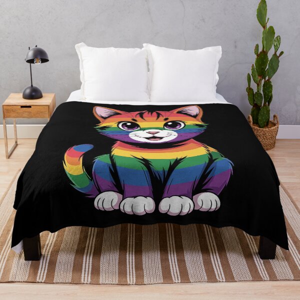Item preview, Cat - Rainbow Color - LGBTQ Ally Pride Rainbow Equality designed and sold by RayArmstrong.