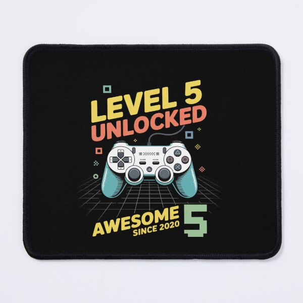 Item preview, Kids Level 5 Unlocked 5th Birthday 5 Year Old Boy Gaming designed and sold by EllinoKlemo.